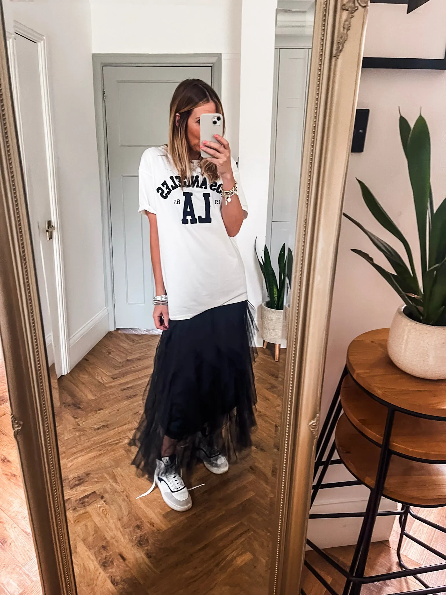Tulle Layered Mesh Skirt