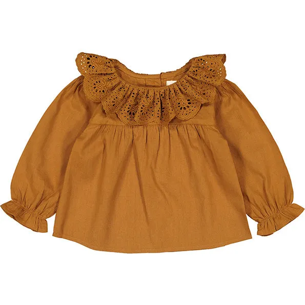 Tunic Delphine Cotton Veil Cognac