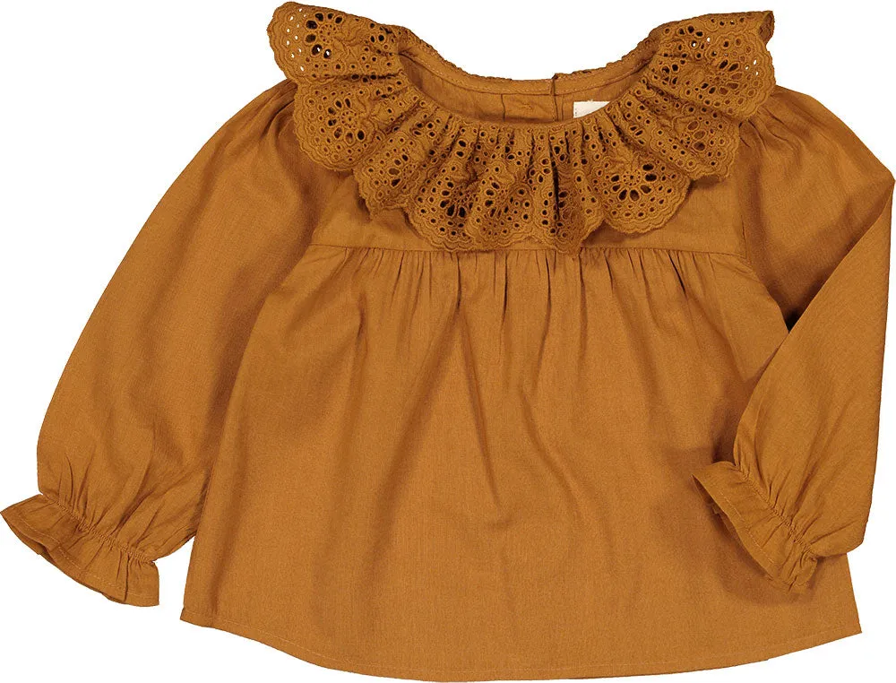 Tunic Delphine Cotton Veil Cognac