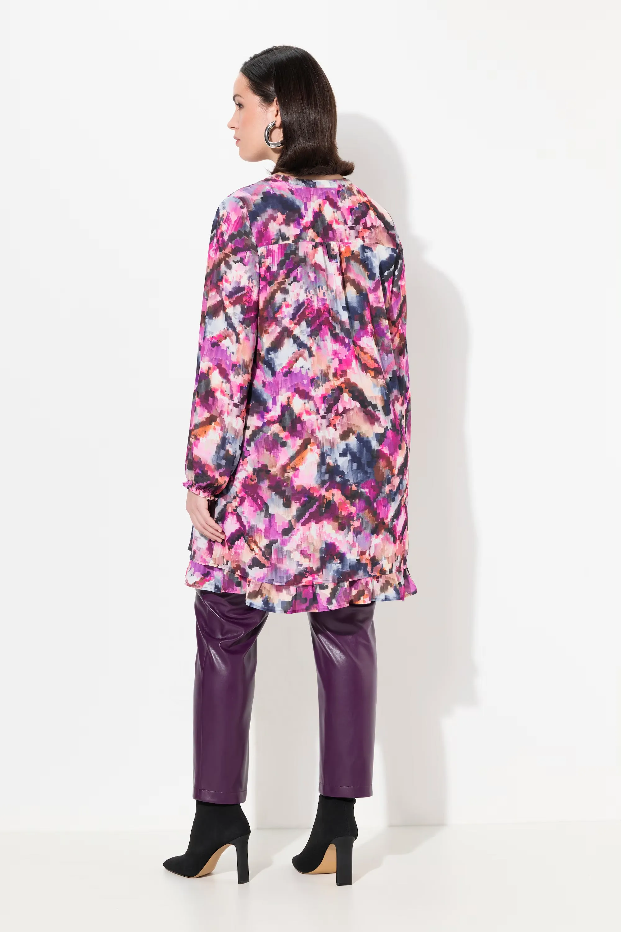 Ulla Popken Pixel Tunic in Pink