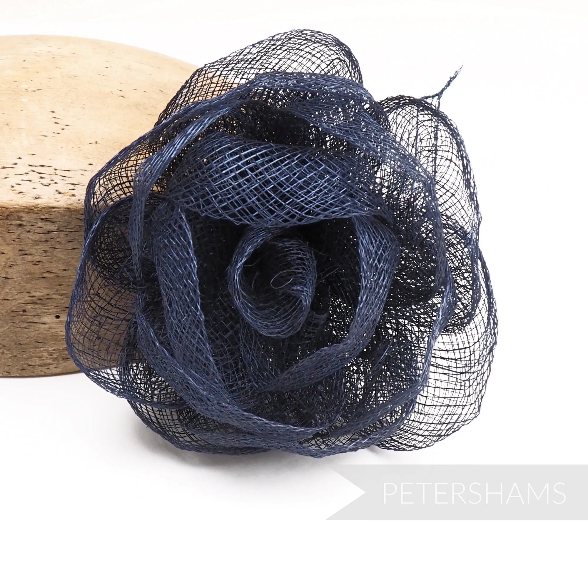 'Valentina' Large Sinamay Cabbage Rose Flower Millinery Hat Mount