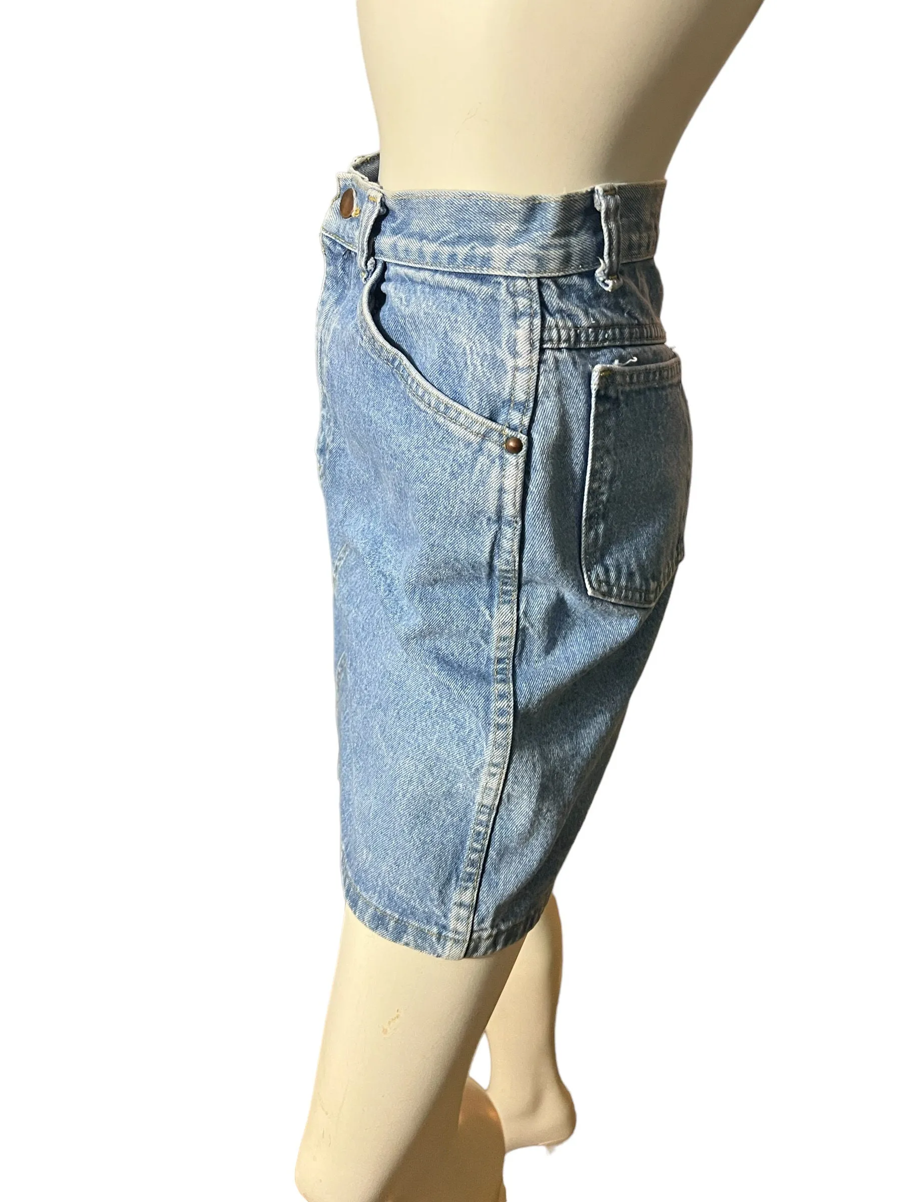 Vintage 80's jean skirt XS Sierra West