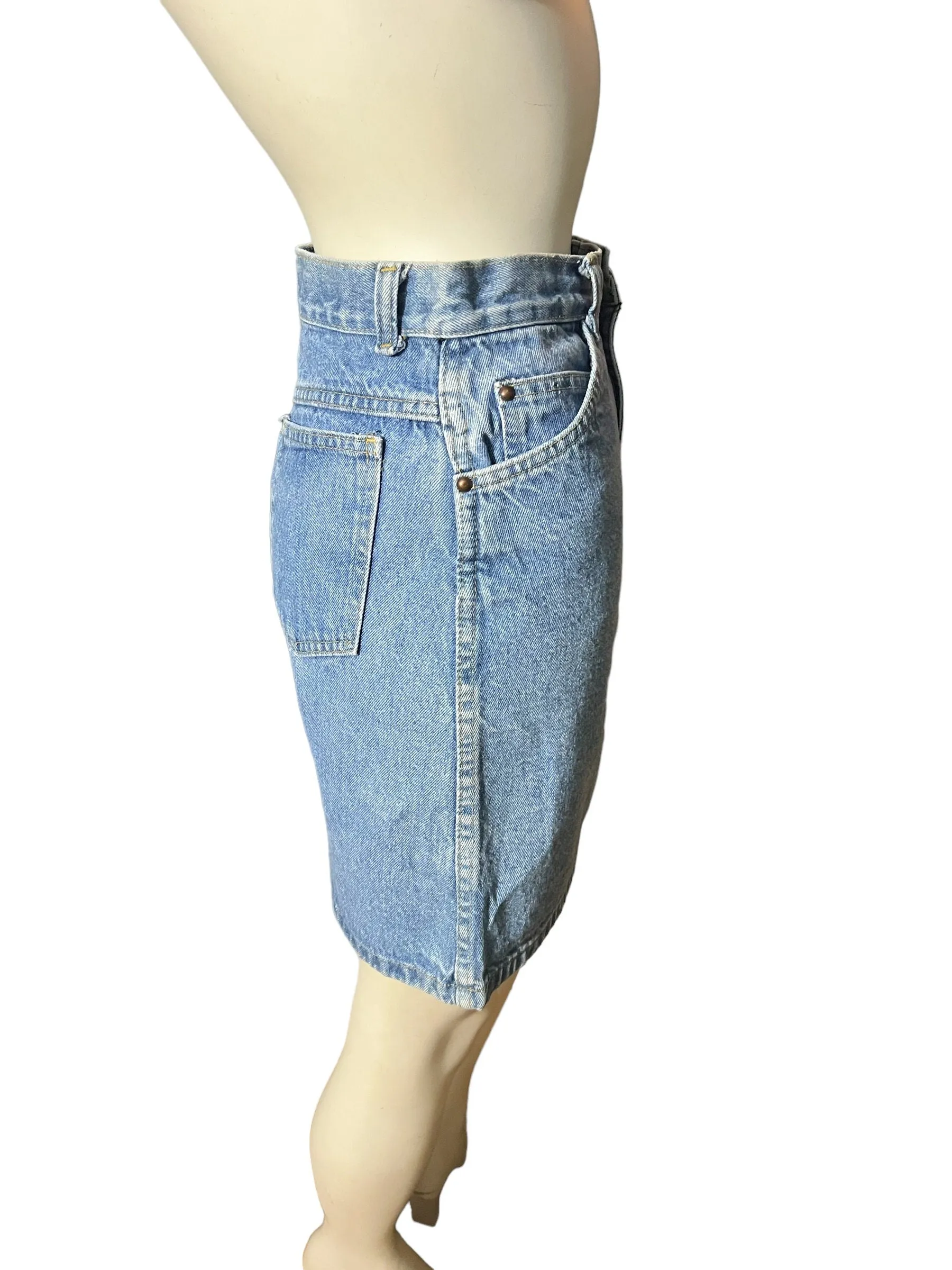 Vintage 80's jean skirt XS Sierra West