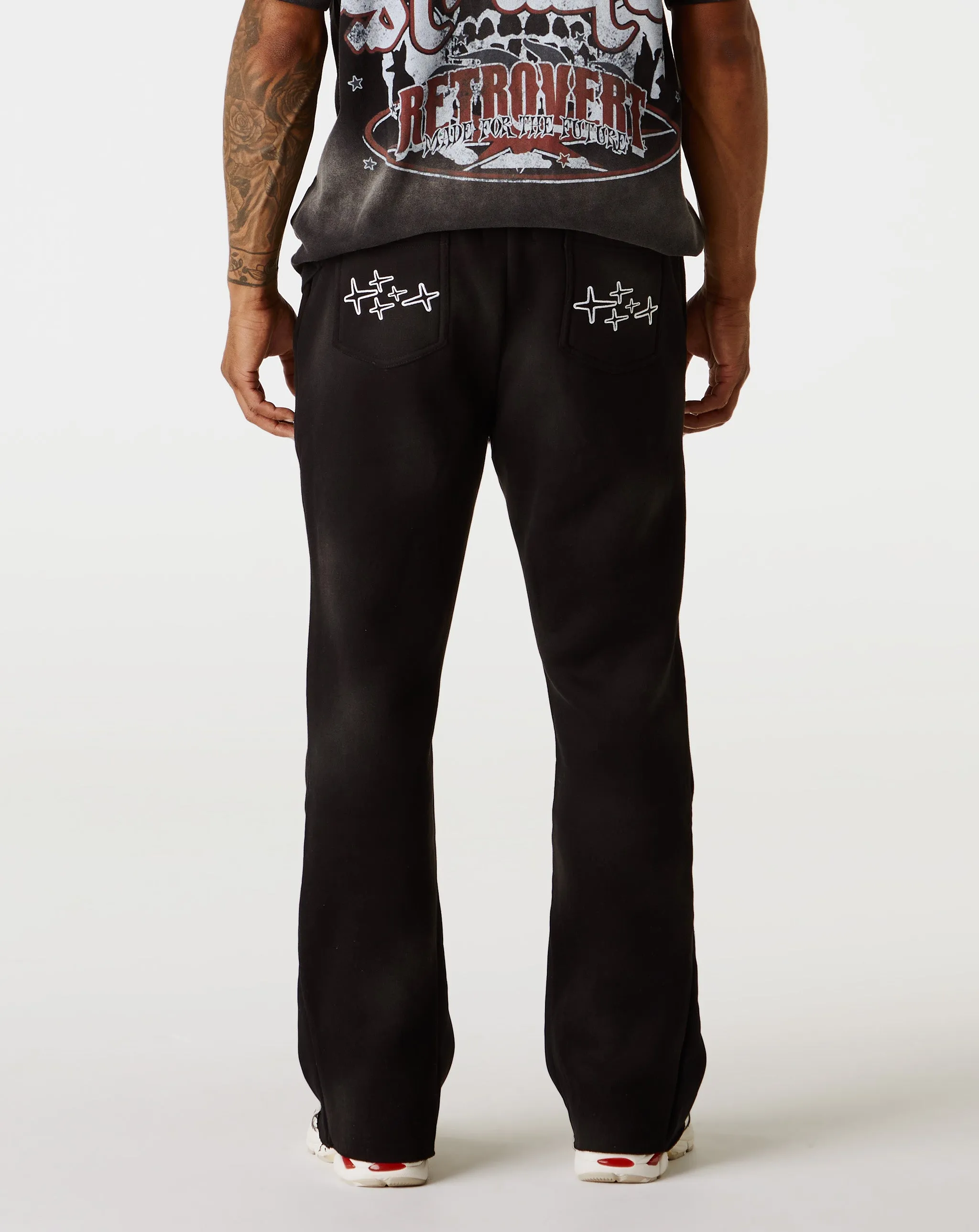 Washed Flare Pants