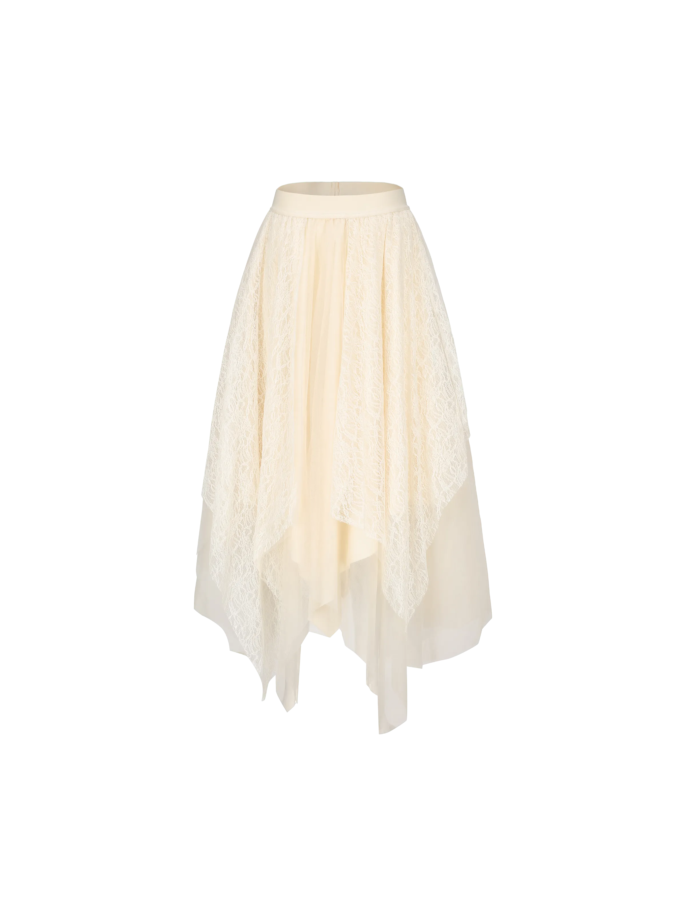White Lace Gauze Skirt