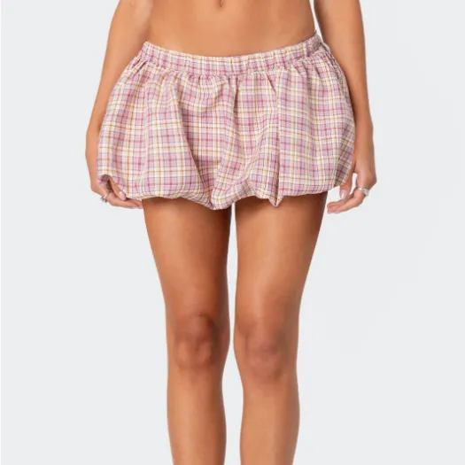 Women Classic Plaid Pant skirt