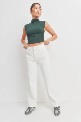 WOMENS HIGH WASTED CARGO JEAN