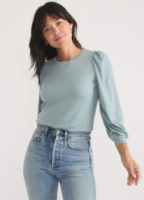Women's Lexi Rib Puff Sleeve Top