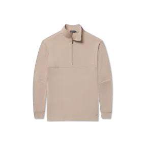 Woods Cross Brushed Quarter Zip - Taupe
