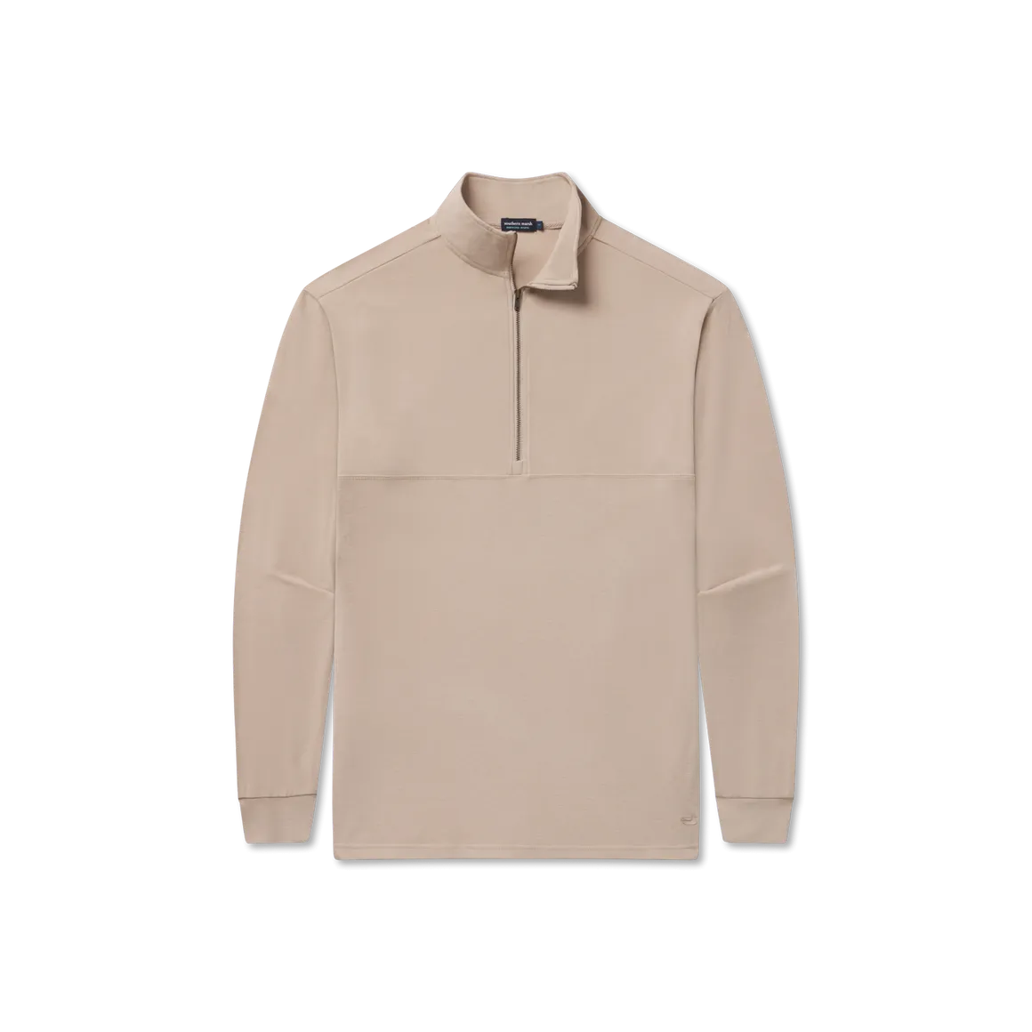 Woods Cross Brushed Quarter Zip - Taupe